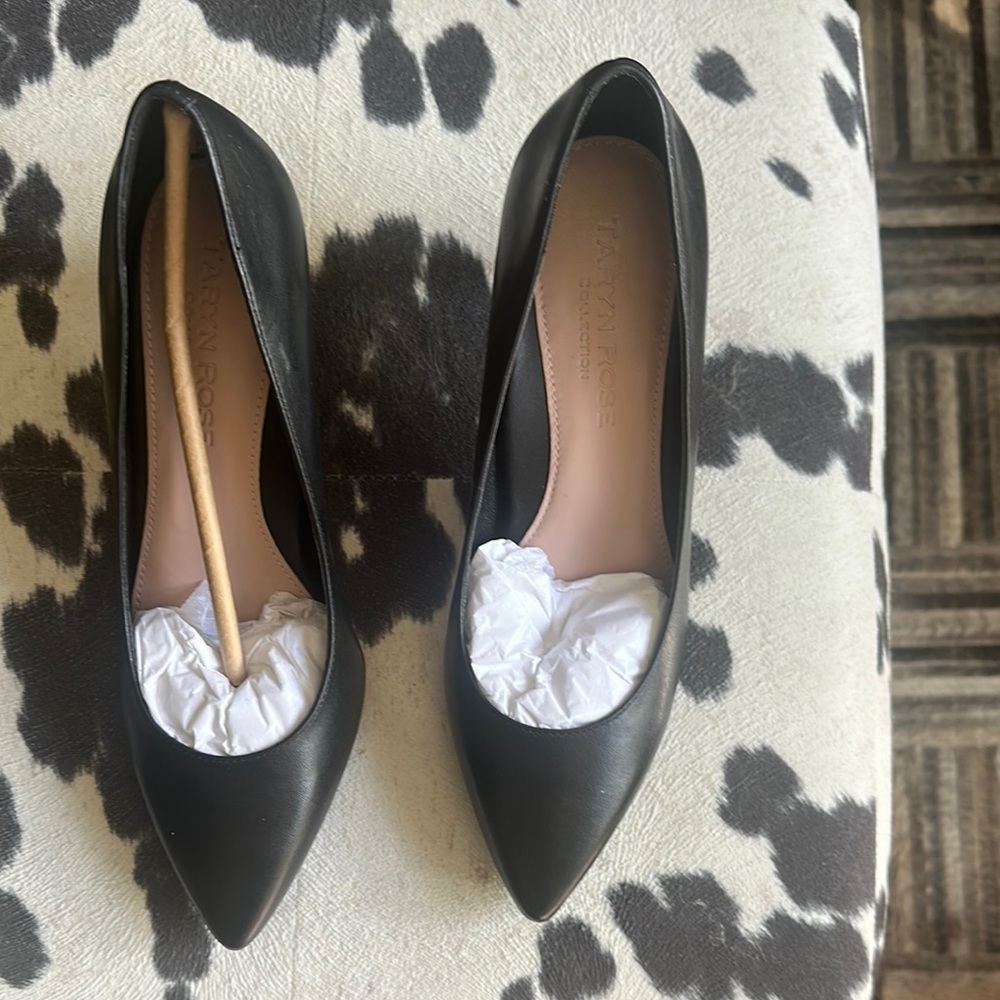 Taryn Rose Black Heels Sleek Design